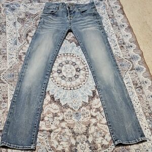 Buckle Women's Light Blue Straight Leg Jeans